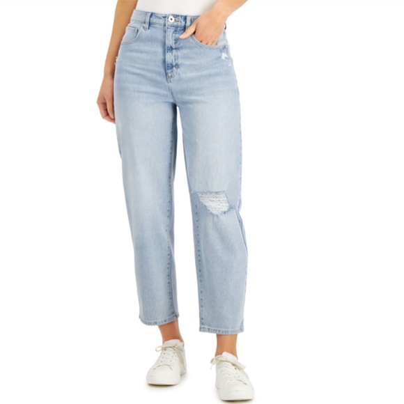 MACY's:  Women's Style & Co Straight-Leg Mom Jeans - Picture 1 of 1